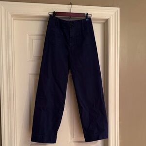 Boden navy straight leg pant with front pockets Size 4